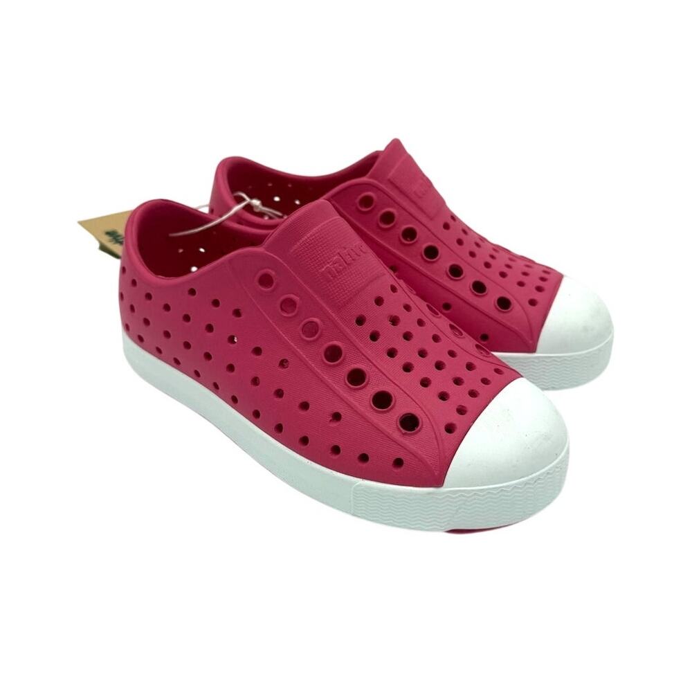 NEW Native Jefferson Child Shoes - Hollywood Pink/Shell White - c9 (toddler 9)